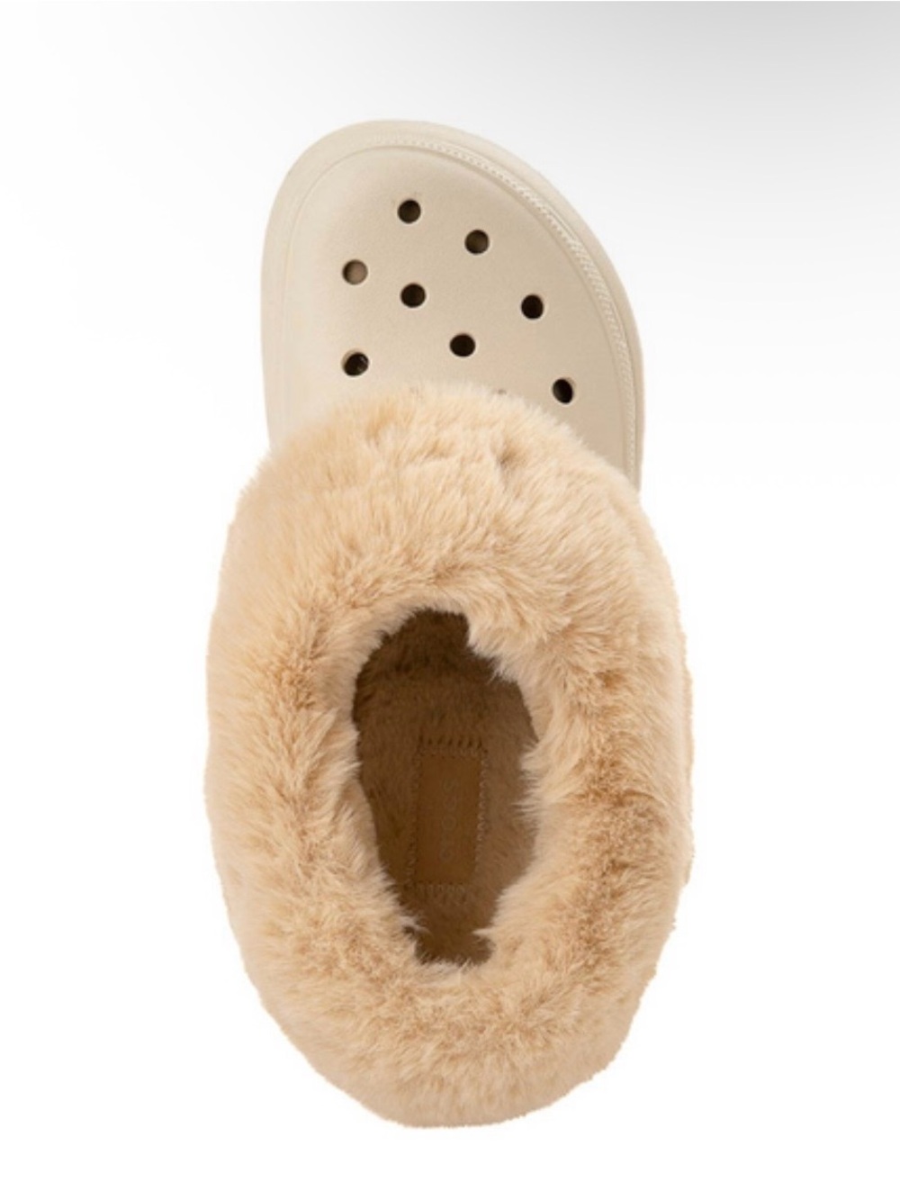 Crocs Unisex Furever Crush Clog - Bone Size Women’s 8 - Picture 3 of 10